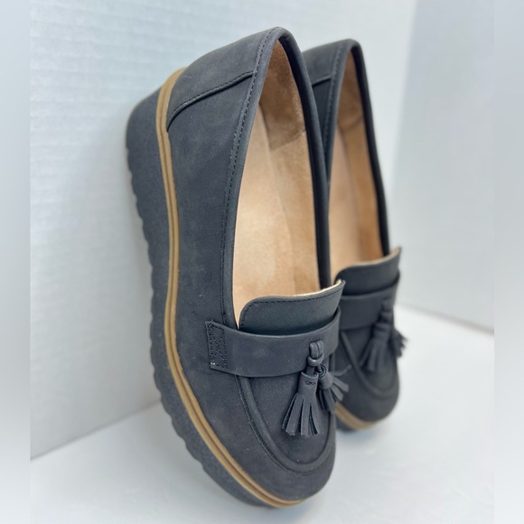 SOUL Naturalizer Nubuck Josie Platform Wedge Loafers Size 8M Superb Barely Worn - Picture 10 of 16